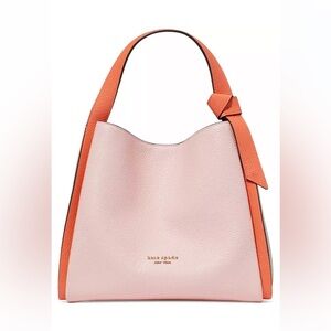 NWT Kate Spade Knott Colorblocked Leather Medium Crossbody Tote